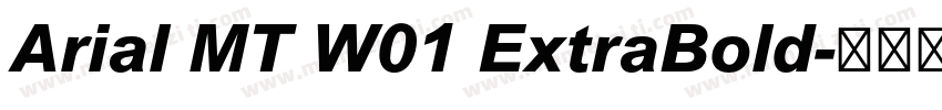 Arial MT W01 ExtraBold字体转换